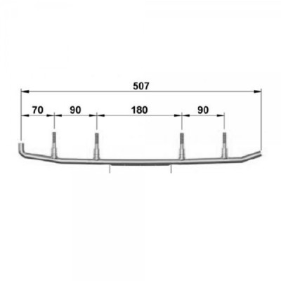 Коньки лыж усиленные (160 мм) Sledex для снегохода Yamaha 8EN-23731-01-00 8JD-23731-00-00 8EK-23751-00-00 8EK-F3731-01-00 SMA-F3731-EK-00 8EN-F3731-01-00 8GP-23731-00-00 EYV3-6580 WYV-6580 4505-03 SLD-0081-019