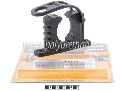 Крепление лопаты (под 2 болта, поперечное, улучшенный ремешок) полиуретан 33-40мм 33-30-0129-2