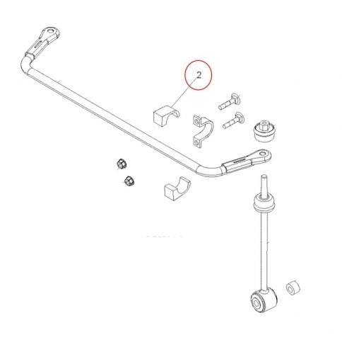 Сайлентблок заднего стабилизатора оригинальный для квадроцикла Polaris 5439731
