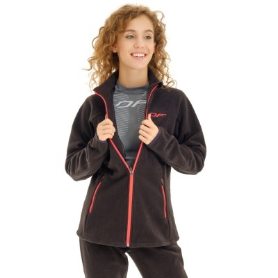 Женская флисовая кофта Level Black Red 700250-23-332 Размер XS