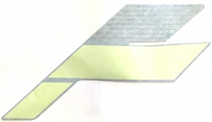 Наклейка левая боковая (Manta Green) для снегохода BRP Ski-doo Summit 2018 г 516008457