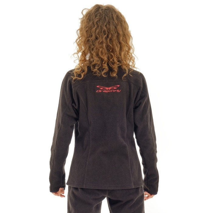 Женская флисовая кофта Level Black Red 700250-23-332 Размер S