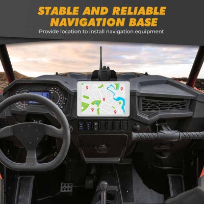 Подставка под планшет и рации Kemimoto  для Polaris RZR 1000 Turbo   Turbo S B0111-10101BK