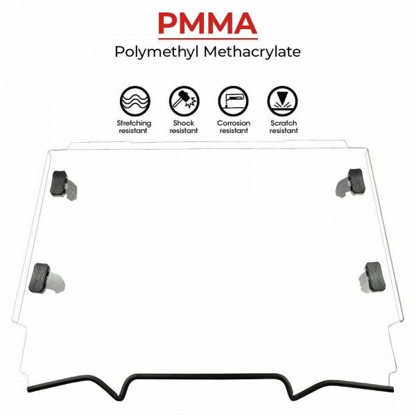 Стекло лобовое полноразмерное GorillaWorks для Polaris RZR PRO XP 2020+ 2883756 FWF756