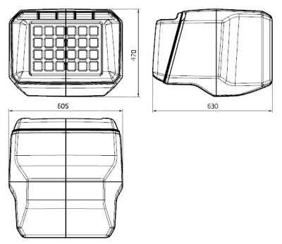 Кофр PZ40 PanzerBox для Polaris WideTrack LX