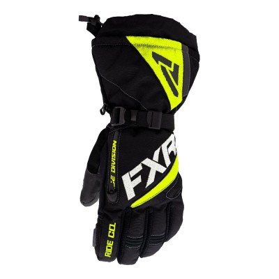 Перчатки FXR Fuel (Black Hi Vis) с утеплителем 220810-1065 Размер XL
