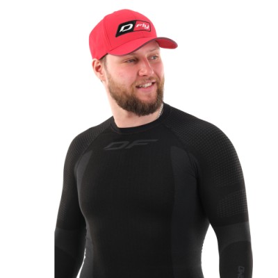 Бейсболка Classic DF Red D-fly (Изогнутый козырек) 700182