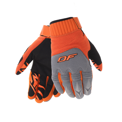 Перчатки DragonFly  CROSS Grey-Orange 600122 Размер 2XL